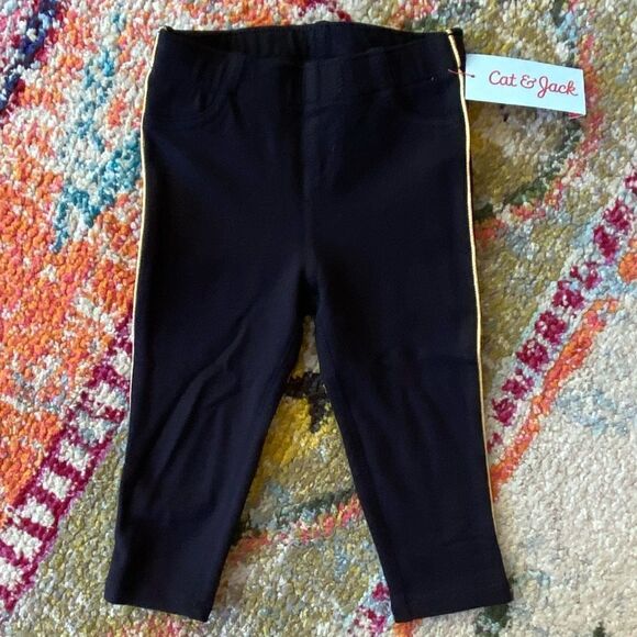 Cat & Jack Girls Black Leggings - Picture 1 of 8